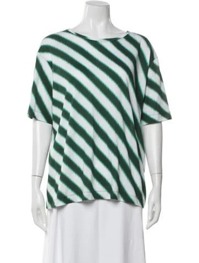 Pre-owned Dries Van Noten Striped Crew Neck T-shirt In Multi