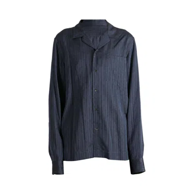 Pre-owned Dries Van Noten Striped Fluid Jacket 'blue' | Men's Size 48