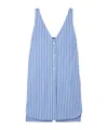 Dries Van Noten Striped Jumpsuit In Blue