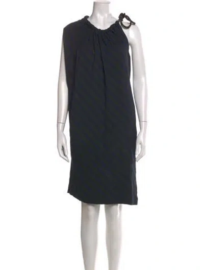 Pre-owned Dries Van Noten Striped Knee-length Dress In Multi