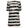 Dries Van Noten Striped Landscape Dress In Multicolor Silk In Multi