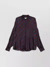 Dries Van Noten Striped Long Sleeve Collared Shirt In Multi
