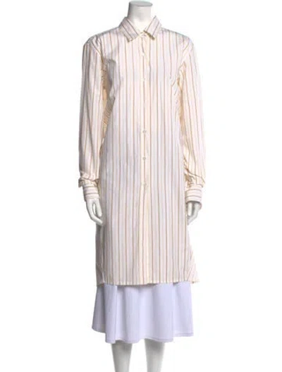 Pre-owned Dries Van Noten Striped Long Sleeve Tunic In Multi