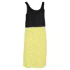 Dries Van Noten Striped Midi Length Dress In Yellow Viscose In Yellow