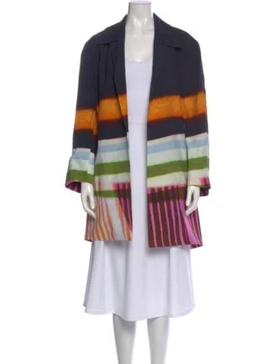 Pre-owned Dries Van Noten Striped Mini Dress In Multi