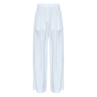 Dries Van Noten Striped Pocket Trousers In Blue