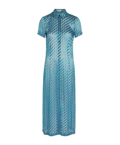 Dries Van Noten Striped Shirt Dress In White