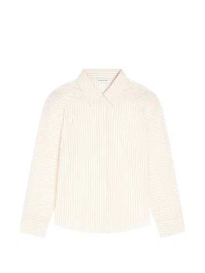 Dries Van Noten Striped Shirt In Neutral