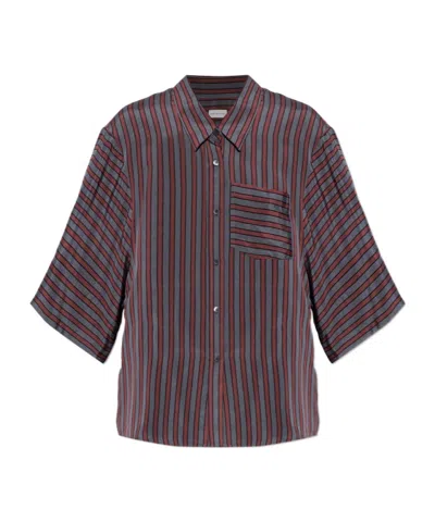 Dries Van Noten Striped Shirt In Neutral