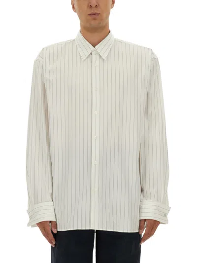 Dries Van Noten Striped Shirt In Neutral