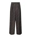 Dries Van Noten Striped Straight-leg Pants In Brown