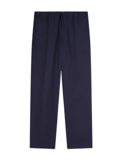 Dries Van Noten Striped Trousers In Blue