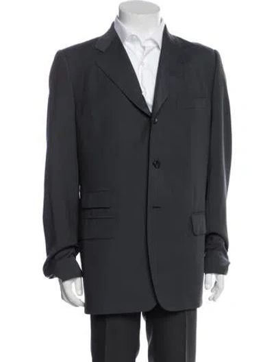 Pre-owned Dries Van Noten Striped Two-piece Blazer In Blue