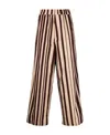 Dries Van Noten Striped Wide-legged Pants In Nude