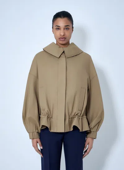 Dries Van Noten Structured Collar Jacket In Brown