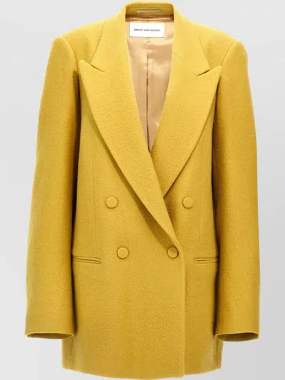 DRIES VAN NOTEN 'STRUCTURED SHOULDERS' BLAZER FEATURING BUTTON DETAILING