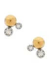 Dries Van Noten Stud Earrings In Gold