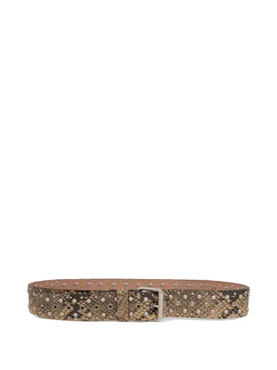DRIES VAN NOTEN STUD-MBELLISHED BELT