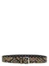 Dries Van Noten Adjustable Snake Print Studded Belt In Animal Print