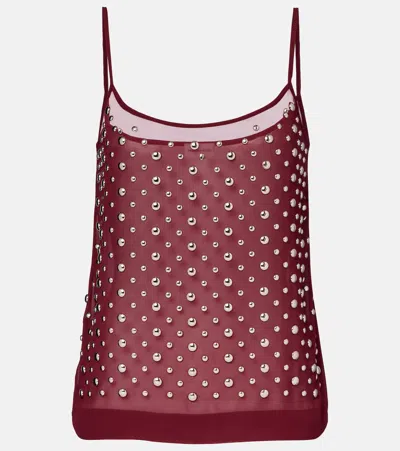 DRIES VAN NOTEN STUDDED SHEER CAMISOLE