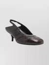 Dries Van Noten Stylish Slingback Kitten Heel Pumps In Black
