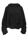 Dries Van Noten Hooded Sweater Front Pocket In Black