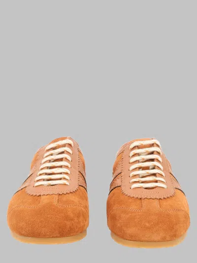 Dries Van Noten Suede And Leather Lace-up Sneakers In Multi