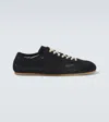Dries Van Noten Men Mesh Low-top Sneakers In Black