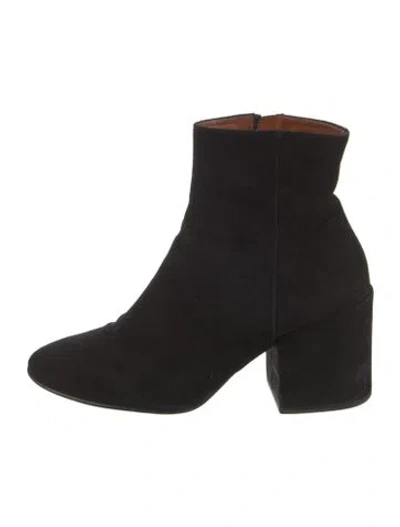 Pre-owned Dries Van Noten Suede Boots In Black
