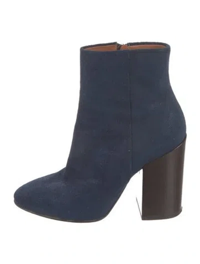 Pre-owned Dries Van Noten Suede Boots In Blue