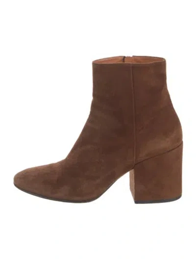 Pre-owned Dries Van Noten Suede Boots In Brown