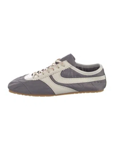 Pre-owned Dries Van Noten Suede Colorblock Pattern Sneakers In Multi