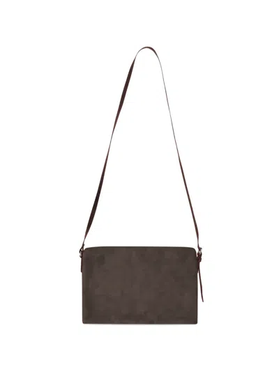 Dries Van Noten Suede Cross Body Bag In Brown