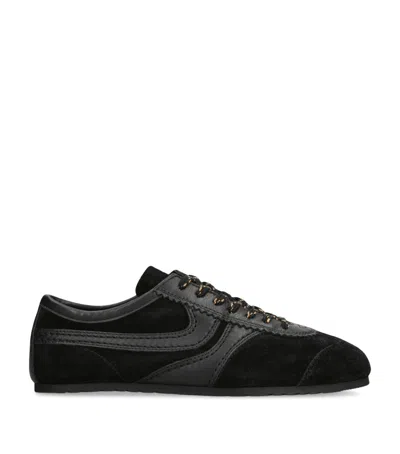 Dries Van Noten Suede Dustin Sneakers In Black