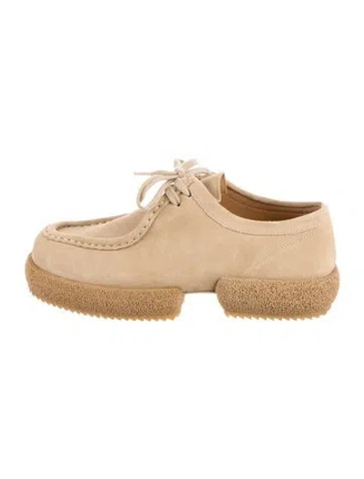 Pre-owned Dries Van Noten Suede Loafers In Neutral