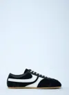 Dries Van Noten Suede Low-top Sneakers In Black