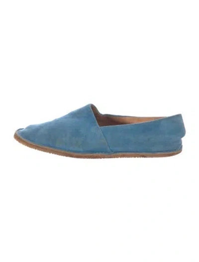 Pre-owned Dries Van Noten Suede Mules In Blue