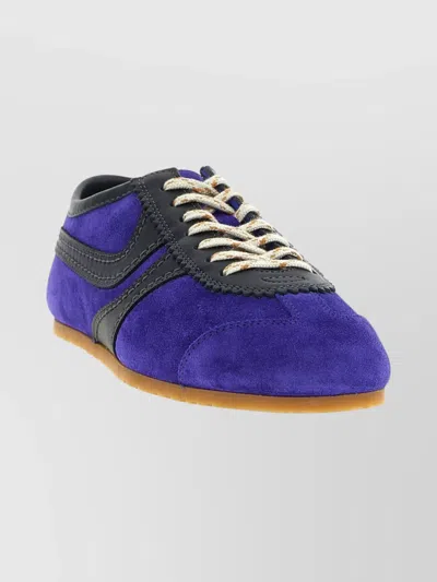 DRIES VAN NOTEN SUEDE PANEL SNEAKERS RUBBER SOLE