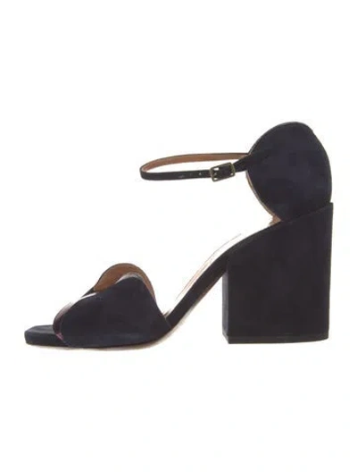 Pre-owned Dries Van Noten Suede Sandals In Blue
