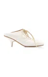Dries Van Noten Suede Sneaker Mules In White