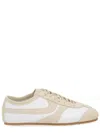 Dries Van Noten Suede Low-top Sneakers Contrast Stitching In Neutral