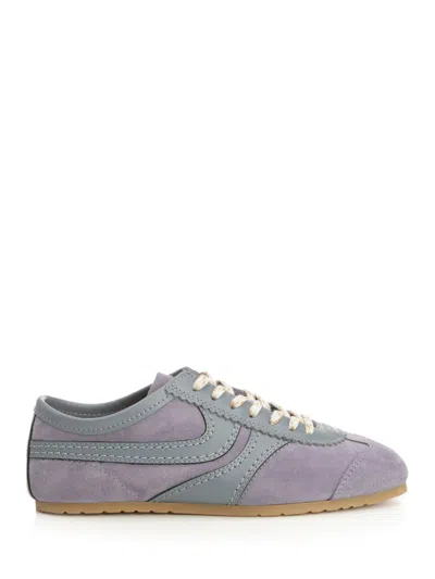 Dries Van Noten Suede Sneaker Sneakers Violet In Multi