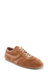 Dries Van Noten Casual Low Top Sneakers With Leather Panels In Brown