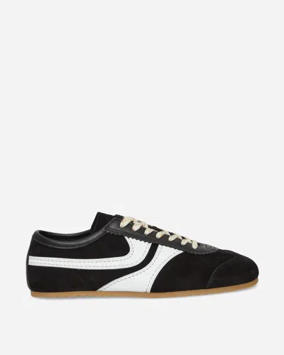 Dries Van Noten Sneakers Contrast Stitching Low Top Rubber Sole In Black