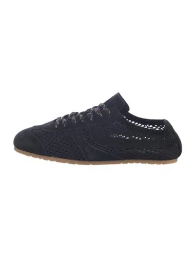 Pre-owned Dries Van Noten Suede Sneakers In Blue