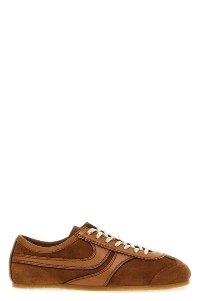 Dries Van Noten Suede Sneakers In Brown