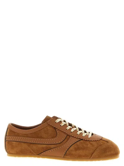 Dries Van Noten Suede Sneakers In Brown