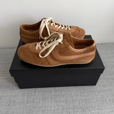 Pre-owned Dries Van Noten Suede Sneakers In Brown