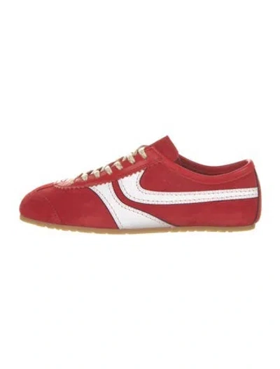 Pre-owned Dries Van Noten Suede Sneakers In Multi