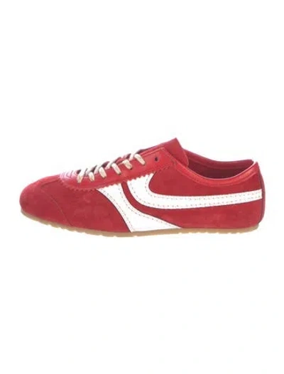 Pre-owned Dries Van Noten Suede Sneakers In Multi